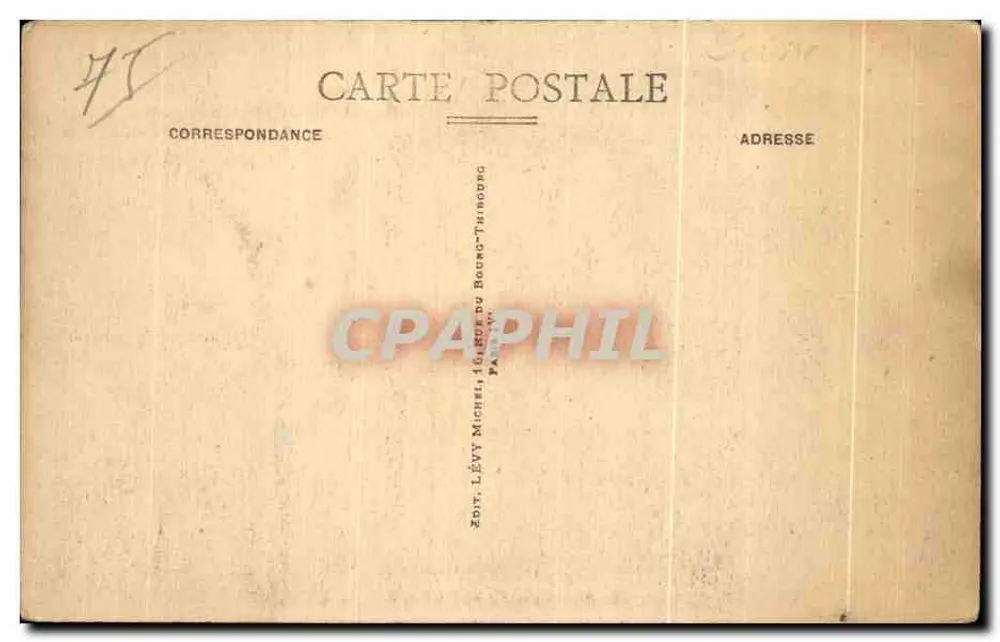 Paris - A Mesquita — editor Paris-Joly, n°9 - Verso