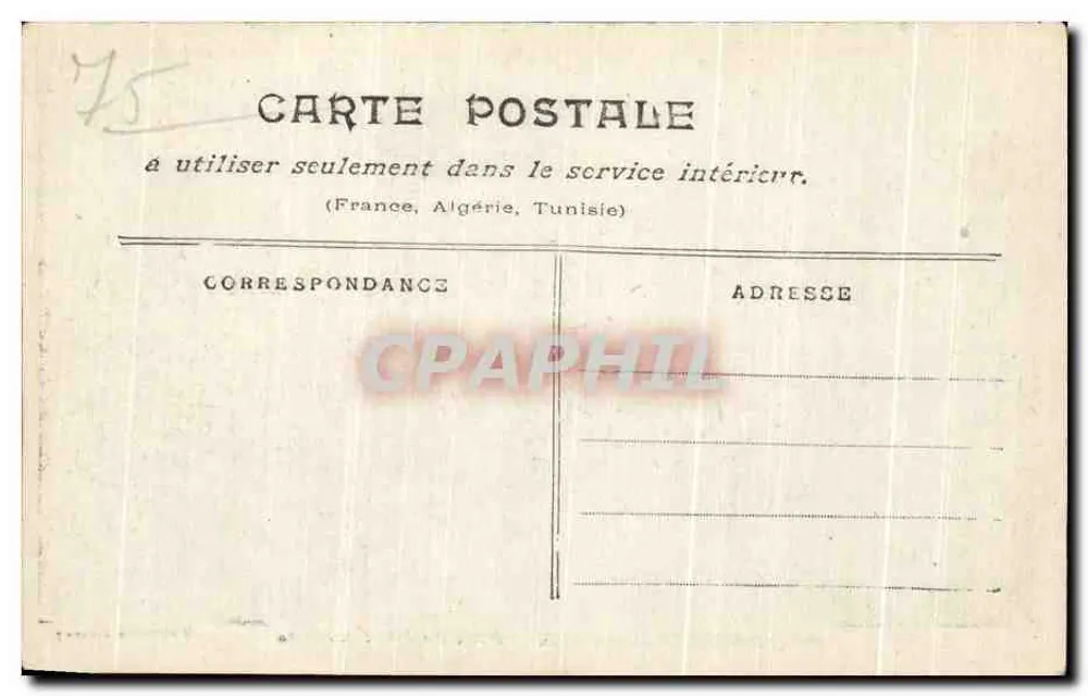 Paris überschwemmt (Januar 1910) — Brücke des Erzbischofs — Sammlung Tarida - Rückseite