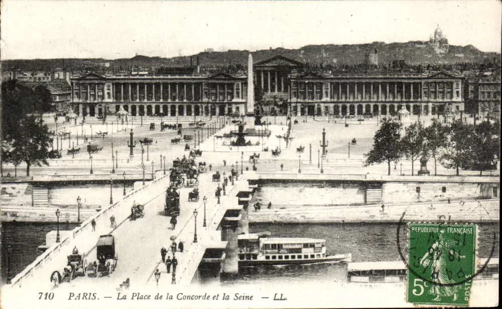 Paris — La Place de la Concorde und die Seine — LL. — N° 710 - Vorderseite