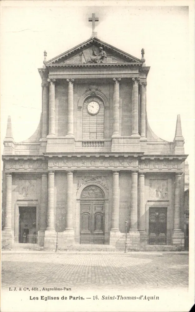 Igreja de Santo Tomás de Aquino — Paris — L.J. & Cie, Angoulême-Paris — n°16 - Frente