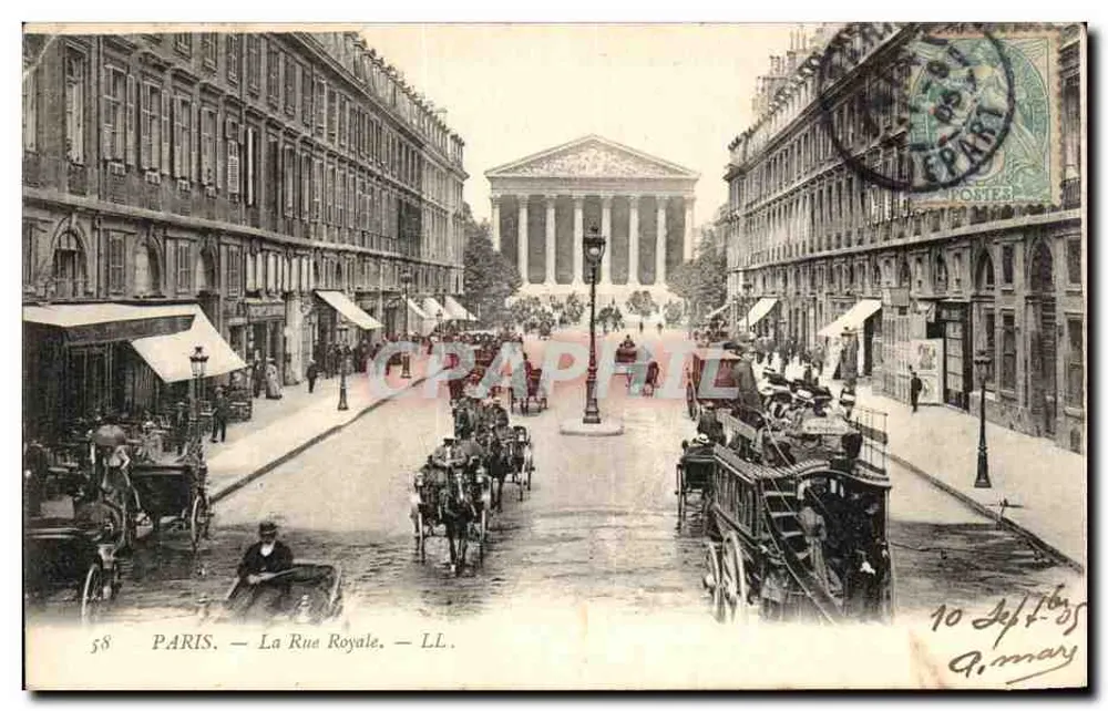 PARIS — Die Königliche Straße — LL. — L'Imprimerie Nouvelle Photographique - Vorderseite