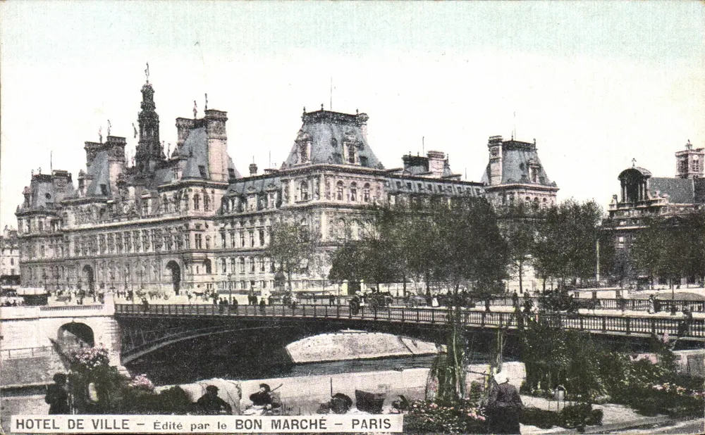 Rathaus — Paris — Verlag Le Bon Marché — Seriennummer nicht sichtbar - Vorderseite