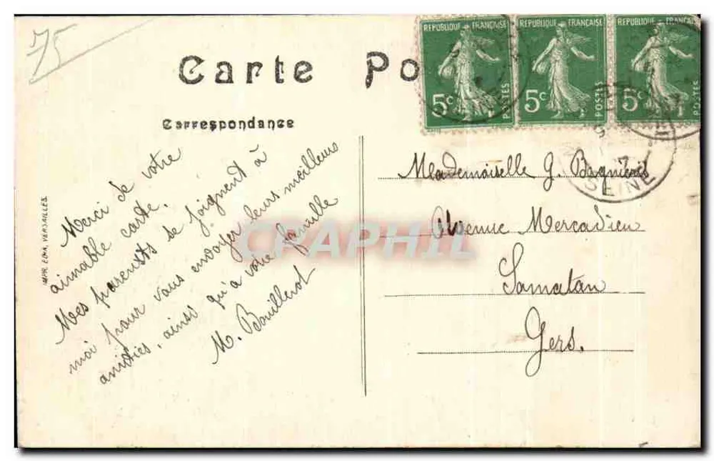 Paris — A Porta e o Boulevard Saint-Denis — editor Paris-Neuville - Verso