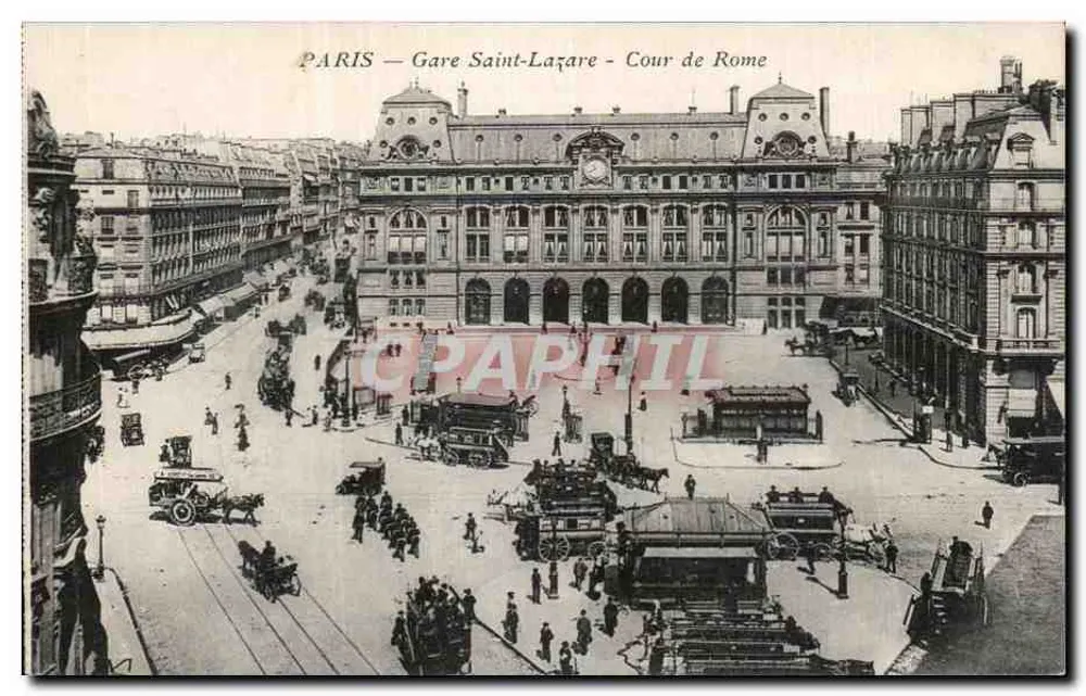 Paris — Bahnhof Saint-Lazare — Cour de Rome - Vorderseite