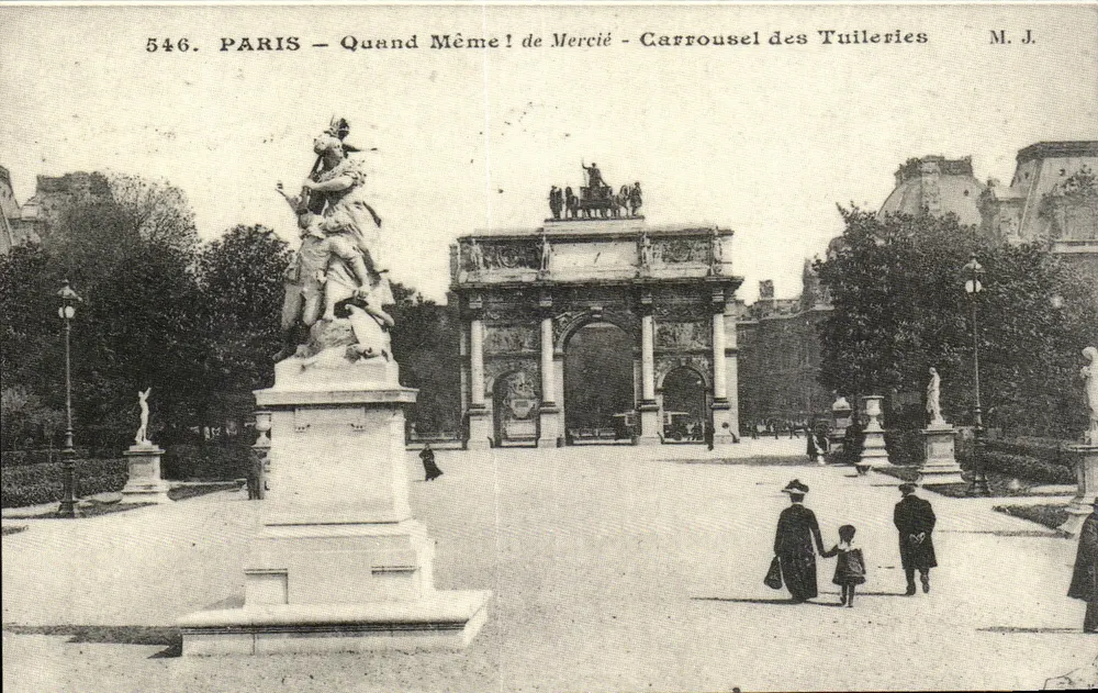 Paris — Quand Même ! de Mercié — Carrousel des Tuileries — M. J. - Vorderseite