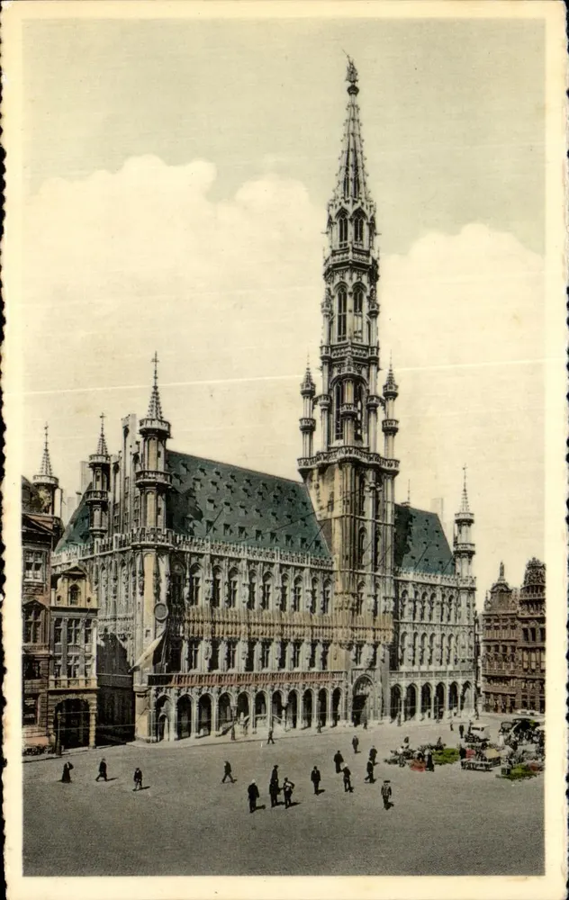 Stadthaus von Brüssel — Blick auf den Platz — Art Color Brussels, Nr. 2 - Vorderseite