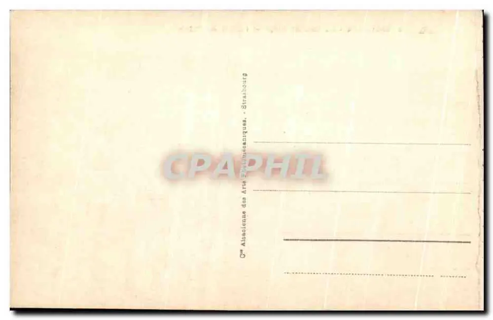 Biarritz - Die Grande Plage und das Hotel du Palais — Verlag: G.° Atlaocienne des Arts Photomécaniques - Straßburg - Rückseite