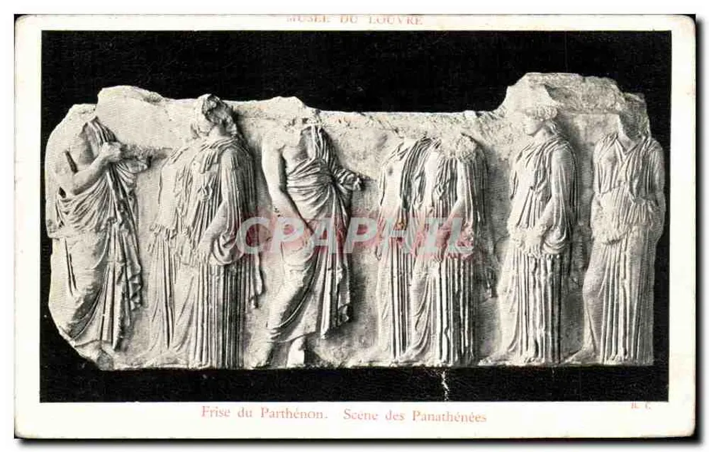 Fries des Parthenon — Szene der Panathenäischen Spiele — Louvre-Museum - Vorderseite