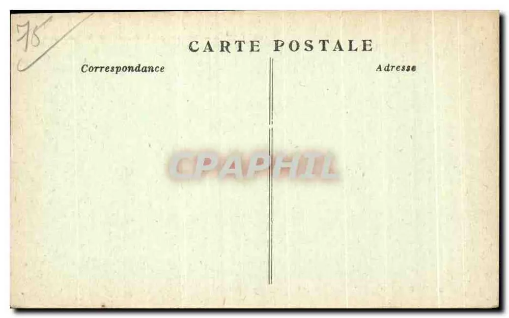 Paris — Estátua e Praça da República — J. M. T. Paris - Verso