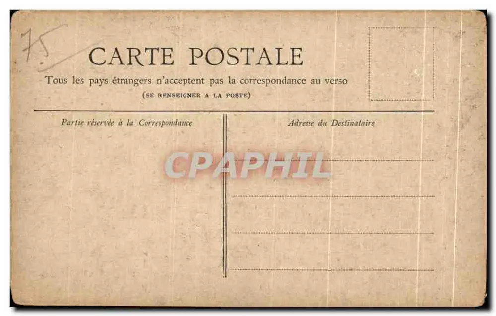 Paris — Der Platz des Französischen Theaters — Collection Petit Journal - Rückseite