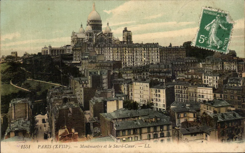 Paris (18. Jahrhundert) — Montmartre und der Sacré-Cœur — LL. — 1551 - Vorderseite