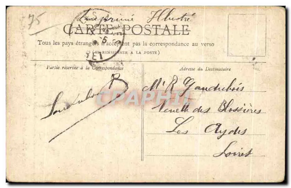 Paris — Uhr des Palais de Justice — Sammlung Petit Journal - Rückseite