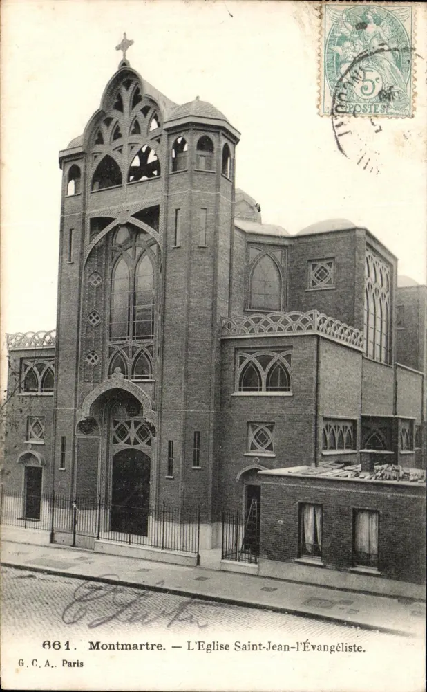 Montmartre — Die Kirche Saint-Jean-l'Évangéliste — G.C.A. Paris, Nr. 661 - Vorderseite