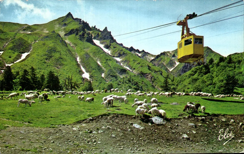 O teleférico do Sancy — Puy-de-Dôme — Éditeur Elcée - Frente
