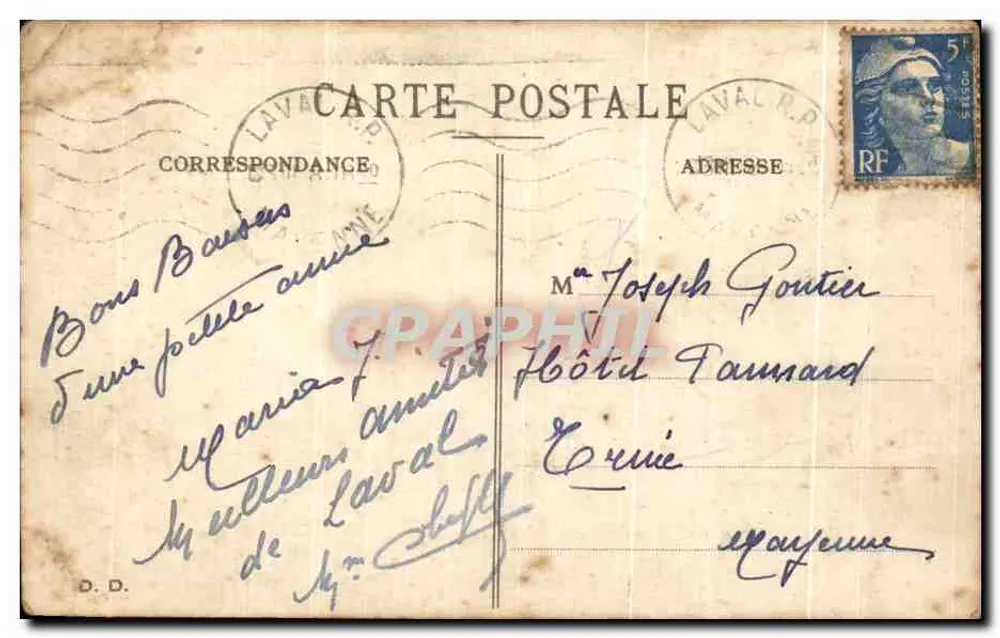 Französische Galanterie — A. Gaillard — Verleger nicht sichtbar - Rückseite