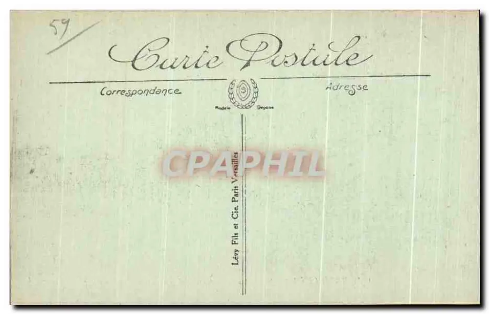 Malo-les-Bains — Die Digue und die Strandpromenade vom Casino aus gesehen — N.G. — Nr. 123 - Rückseite