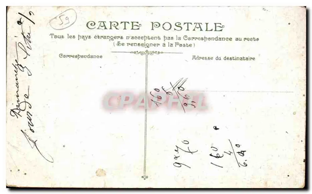 LILLE - Die Nationale Straße, Ansicht vom großen Platz — A. Lahaye, n°10 - Rückseite