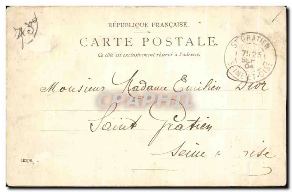 Museu Galliera — Paris — Editora P. S. & D. Briska, n° C718 - Verso