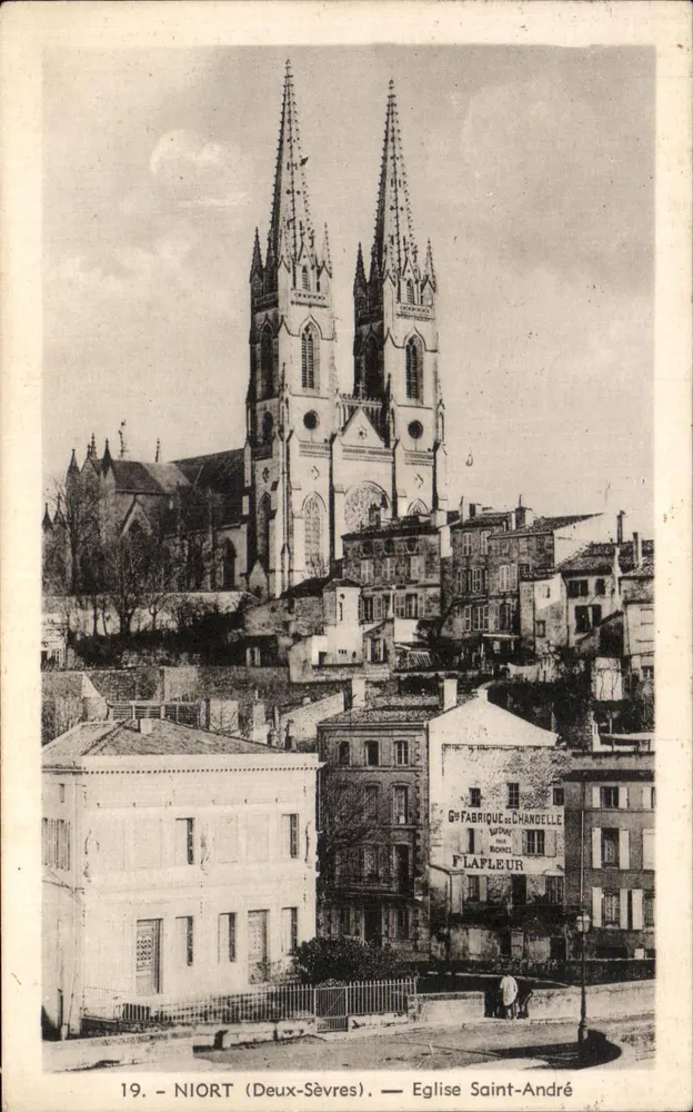 Niort (Deux-Sèvres) — Igreja de São André — G. Fabrique de Chandelle, Flapleur - Frente