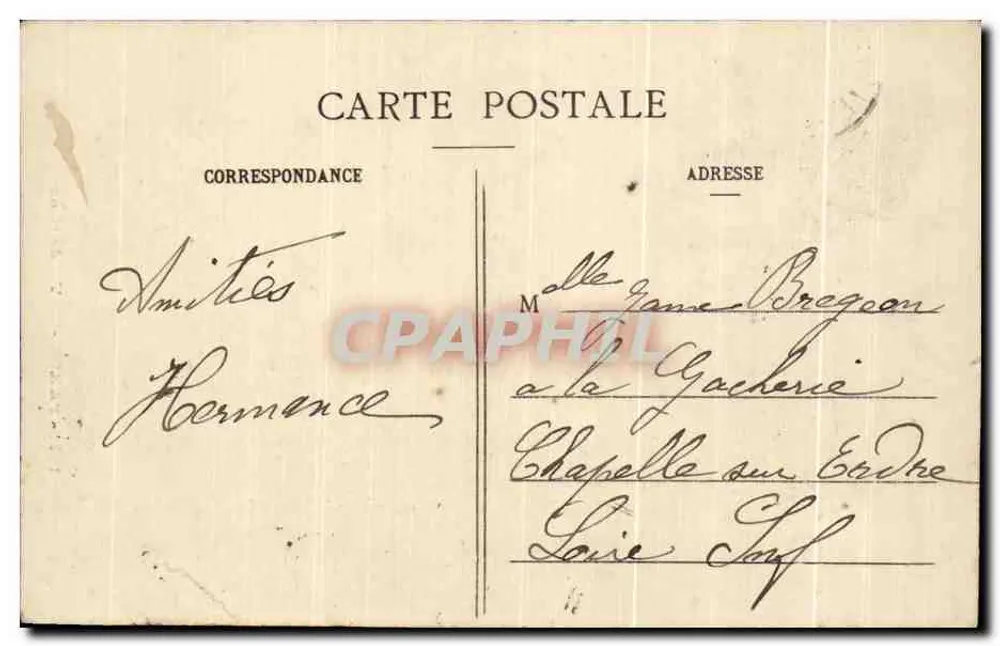 Paris - O Val de Grâce — editor desconhecido, n° 127 - Verso