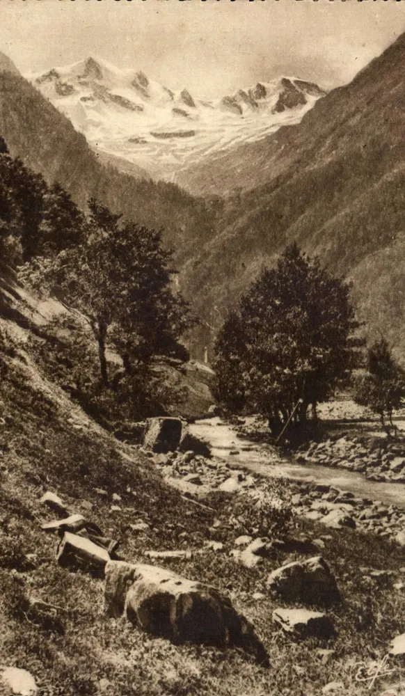 Gipfel und Gletscher von Chabrioules — Luchon — Cirque du Lys — Verlag: Lénauche frères — Nr. 92 - Vorderseite