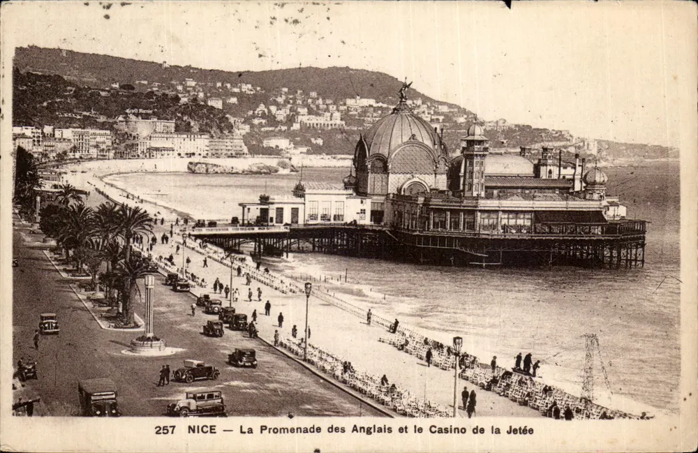 NICE — Die Promenade des Anglais und das Casino de la Jetée — Abia Imp. N°257 - Vorderseite