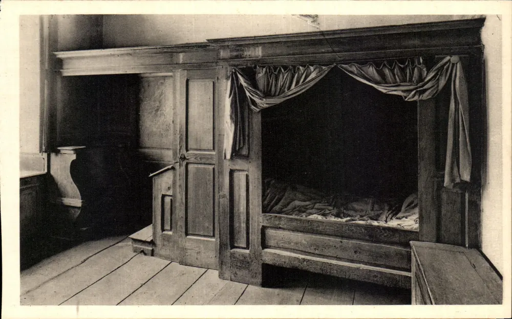 Kloster der Grande Chartreuse — Innenraum einer Zelle — Das Zimmer - Vorderseite