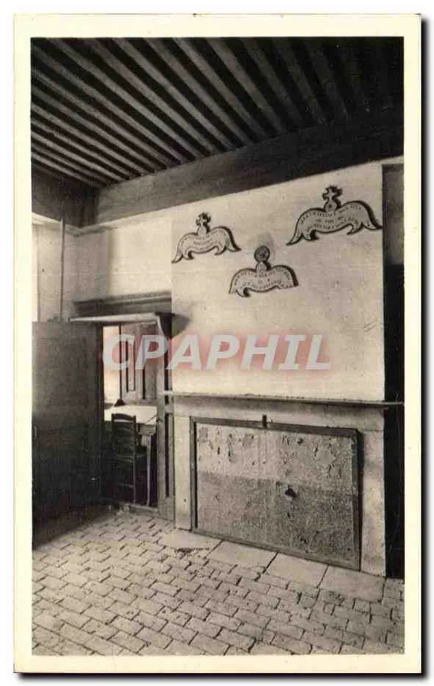 Innenansicht einer Zelle - Kloster La Grande Chartreuse - Verlag Service Commercial Monuments Historiques, Paris - Vorderseite
