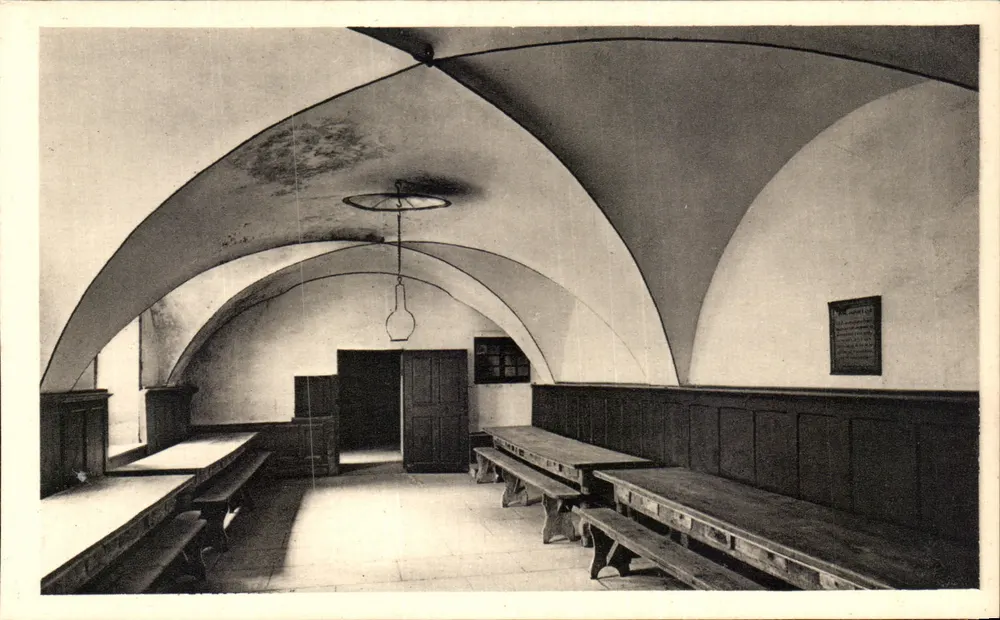 Kloster der Grande Chartreuse — Refektorium der Dienstboten — Verlag Serv. Commercial Monumental Historique, Paris - Vorderseite