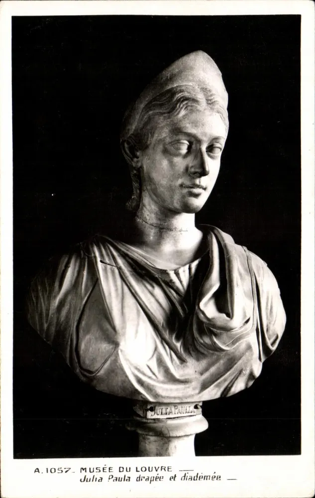 Julia Paula vestida e coroada — Museu do Louvre — A.1057 - Frente