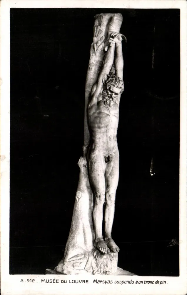 Marsyas an einem Kiefernstamm hängend — Musée du Louvre — Edition des Musées Nationaux, n° A.542 - Vorderseite