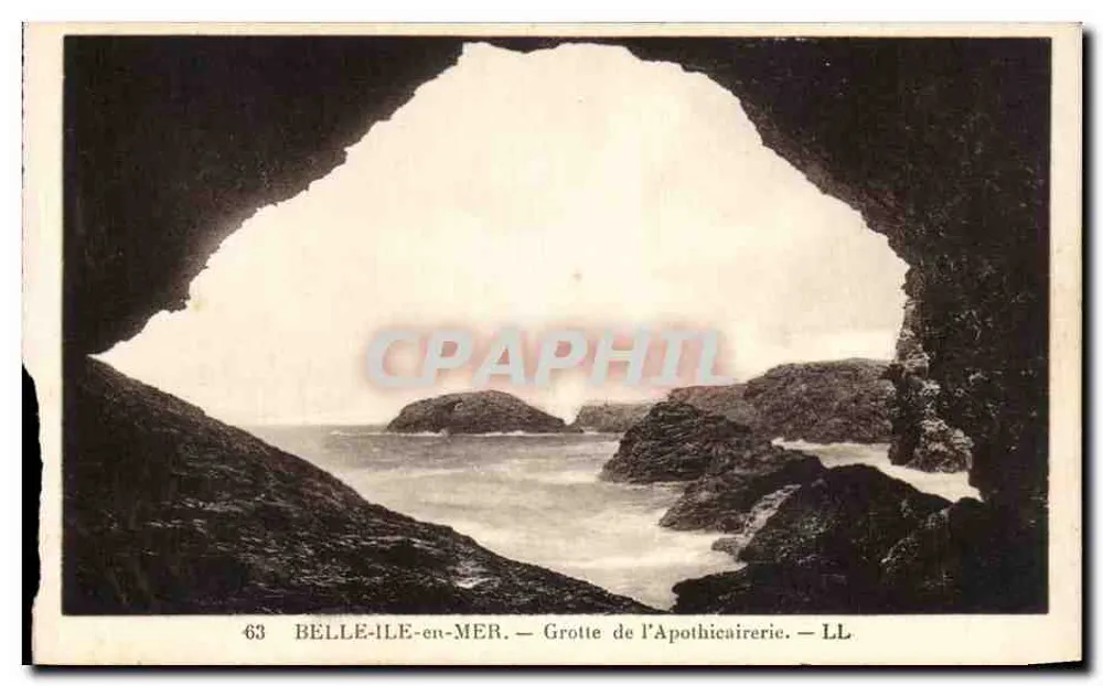 Belle-Île-en-Mer — Grotte de l'Apothicaire — LL, n°63 - Vorderseite