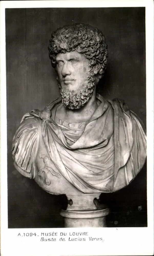 Busto de Lucius Verus — Museu do Louvre — Edição dos Selos Nacionais - Frente