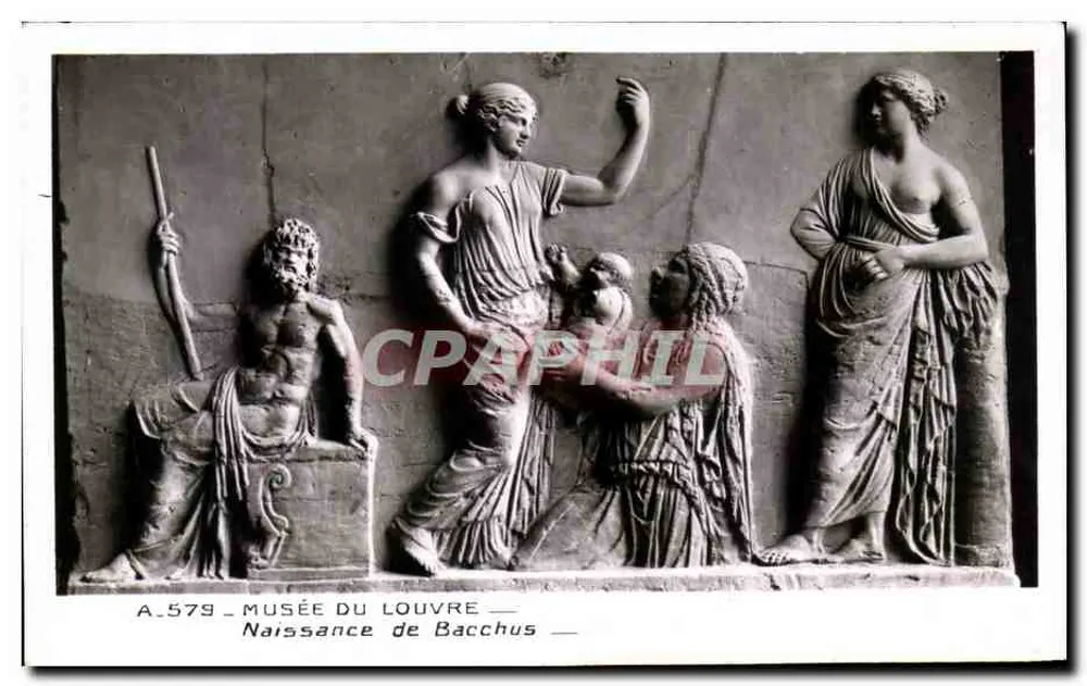 Nascimento de Baco — Museu do Louvre — A.579 - Frente