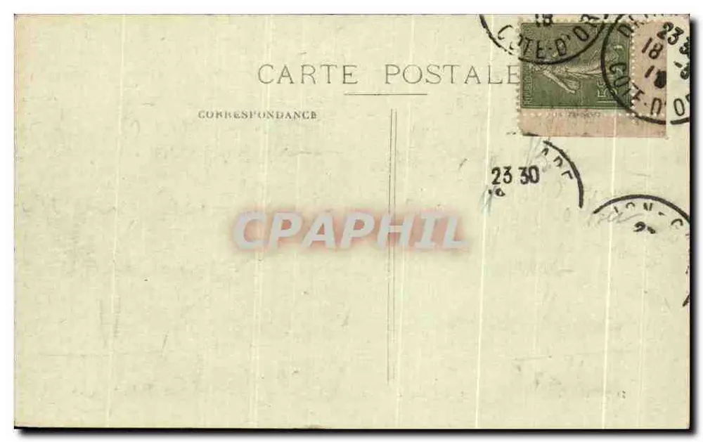 Dijon — Das Rathaus und die Place d'Armes — Aubert, Verlag, Dijon - Rückseite