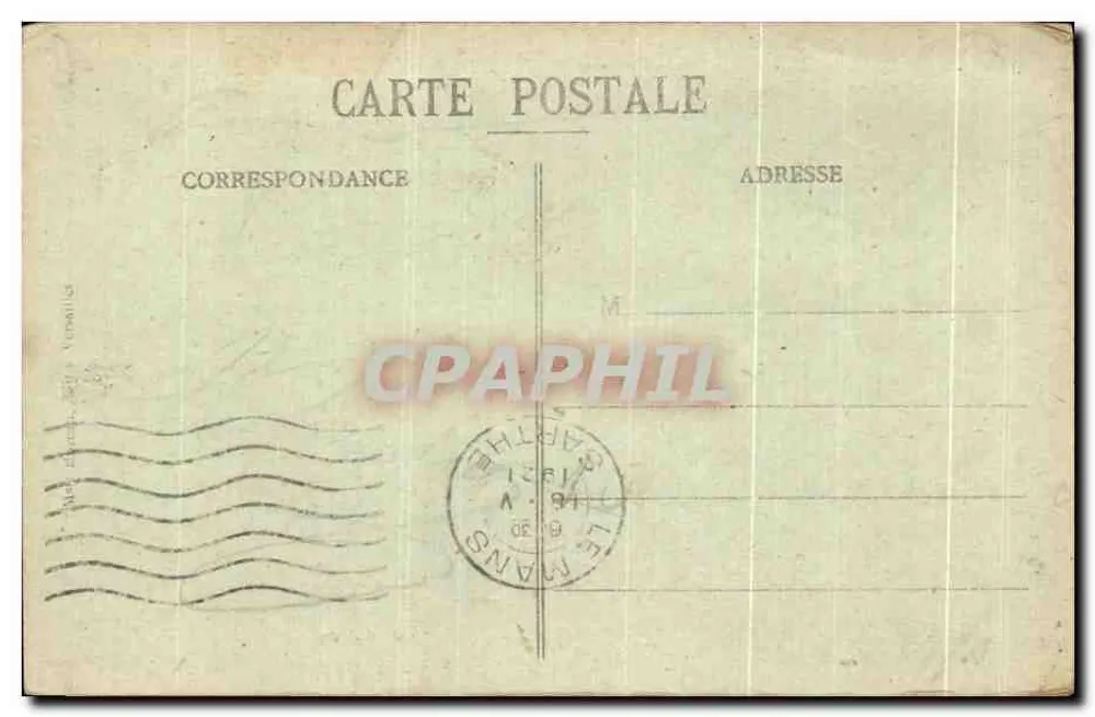 Parque de VERSAILLES — Bassin d'Encelade de B. Marsy — editor no visible - Reverso