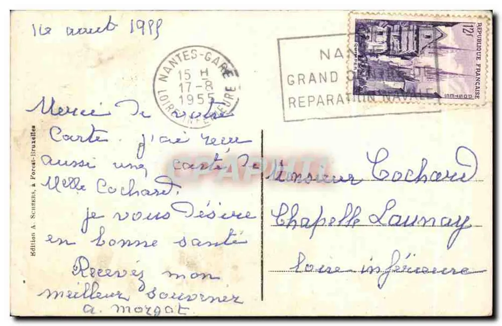 Dinant — Panorama geral — Edição A. Schirrer, n°6 - Verso