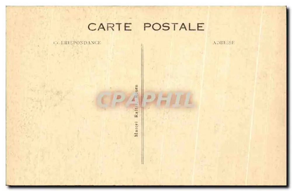 Rouen — Bahnhof der Rue Verte — Verlag B.D. n°82 - Rückseite