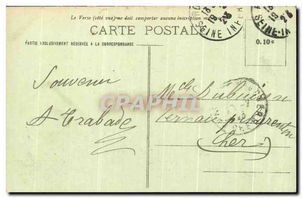 Rouen — Der Pont Boieldieu und die Kathedrale — C.P. 349 - Rückseite