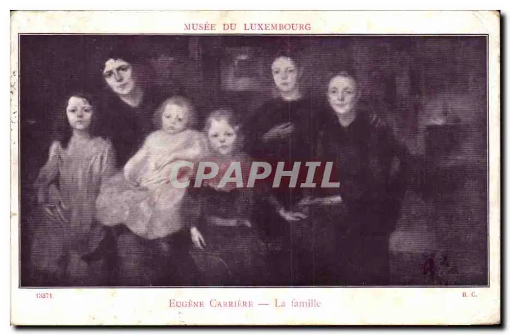 Musée du Luxembourg — Eugène Carrière — La famille — B.C. Nr. 13371 - Vorderseite