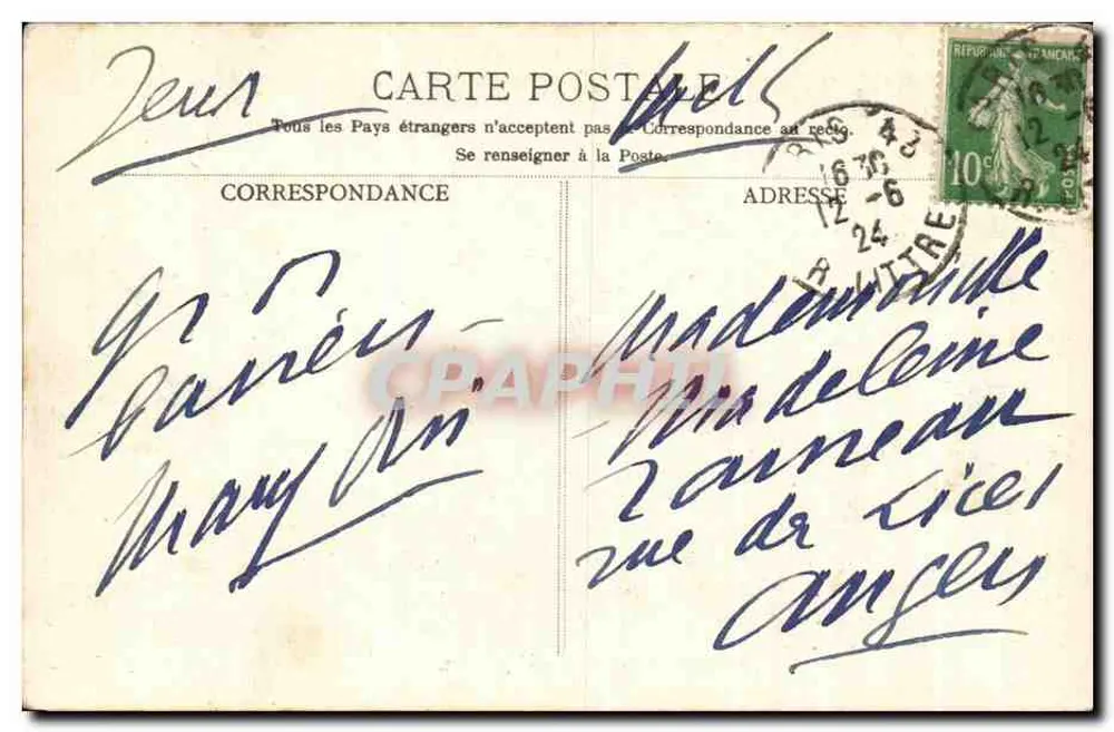 Musée du Luxembourg — Eugène Carrière — La famille — B.C. Nr. 13371 - Rückseite