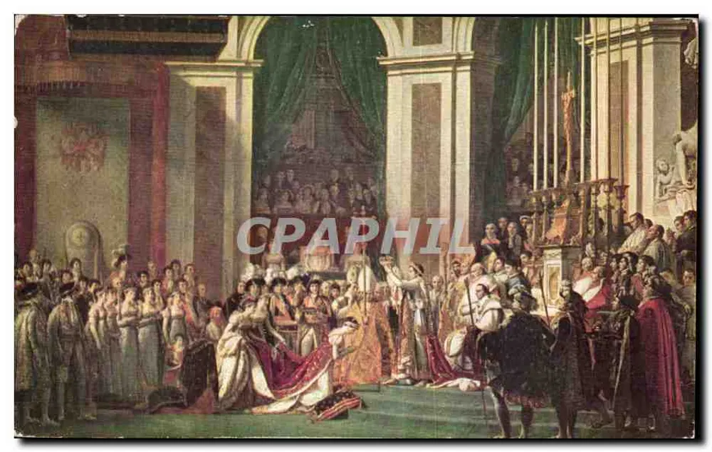 Weihe Napoleons I. durch Papst Pius VII. in der Kathedrale Notre-Dame de Paris — J. L. David — n°5483 - Vorderseite