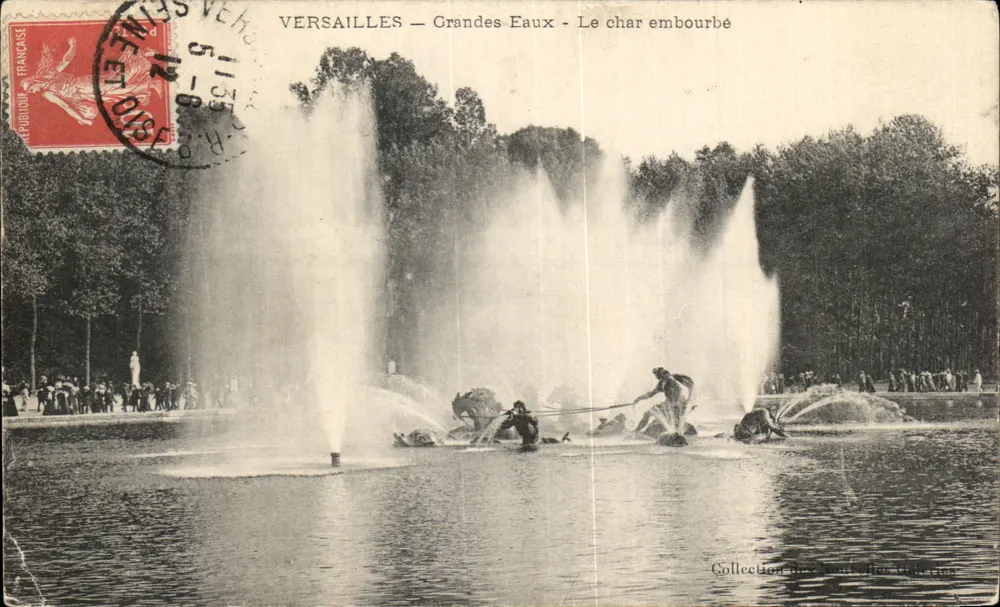 Versailles — Grandes Eaux — O carruagem enlameado — Coleção das Novas Galerias - Frente