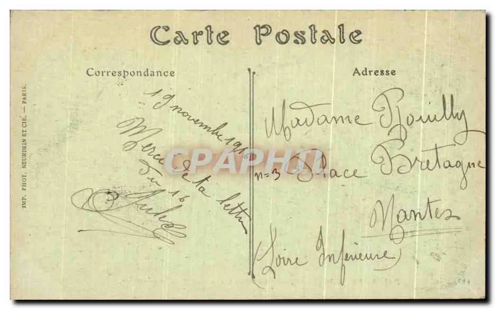 Palácio de Compiègne — Quarto de dormir da Imperatriz — ND. Fot. - Verso