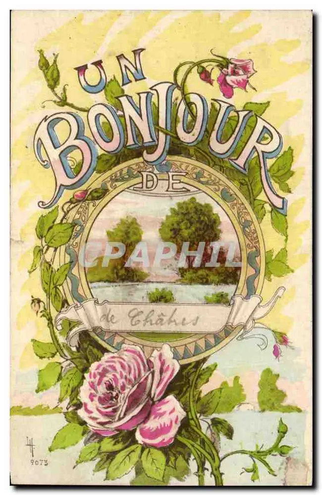 Ein Gruß aus Châhes — Ausgabe Sid Paris, Nr. 2073 - Vorderseite