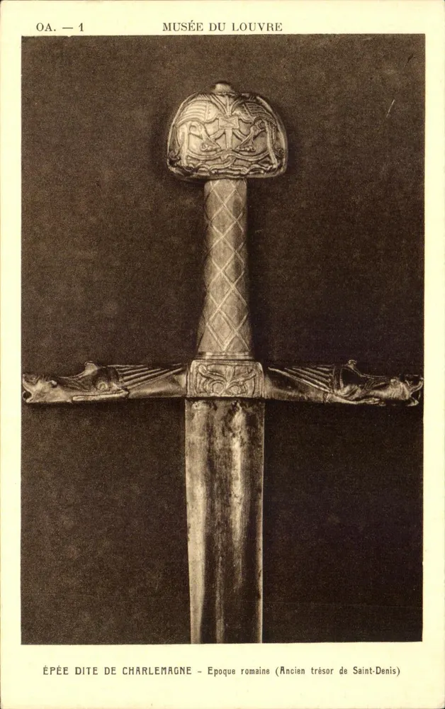 Espada dita de Carlos Magno — Época romana (Antigo tesouro de São-Denis) — Museu do Louvre — OA-1 - Frente