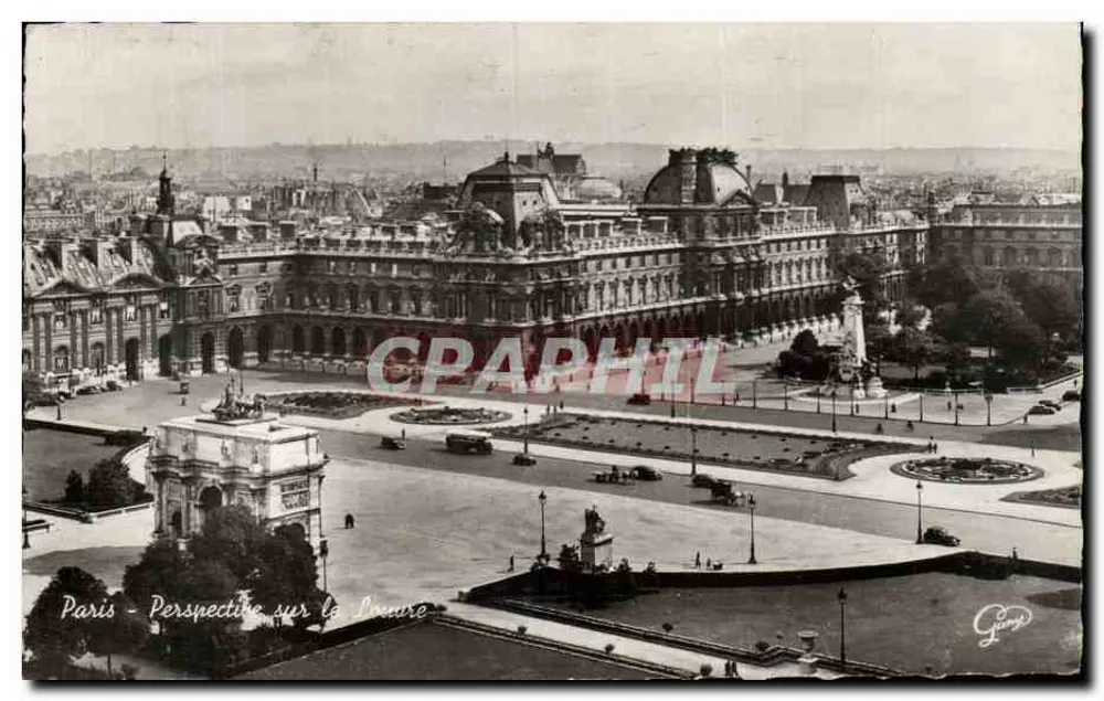 Paris - Perspektive auf das Louvre — Georges, n°3510 - Vorderseite