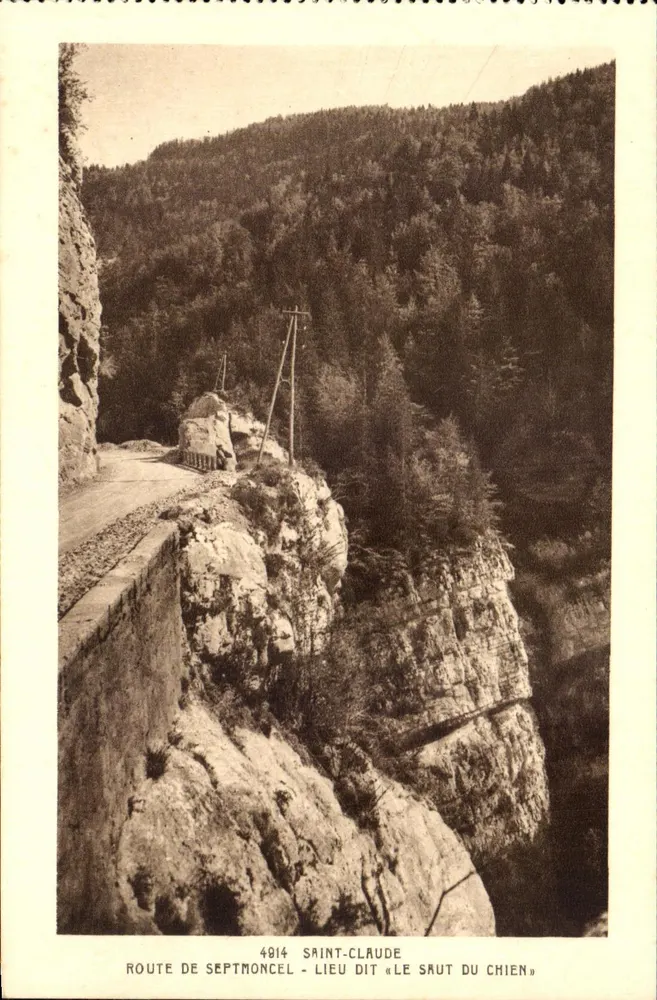Strada di Septmoncel - Luogo detto « Le Saut du Chien » — Saint-Claude, n° 4914 - Recto