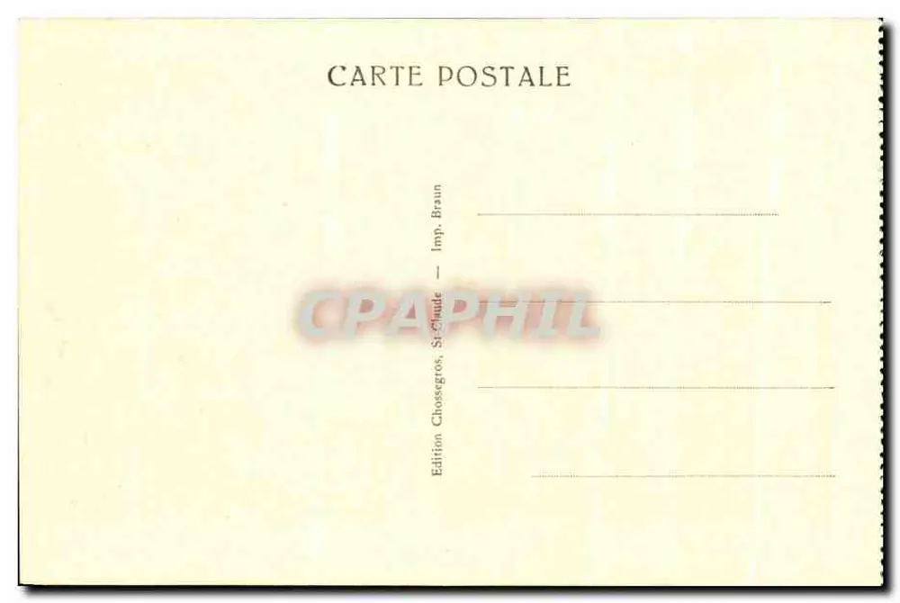 Strada di Septmoncel - Luogo detto « Le Saut du Chien » — Saint-Claude, n° 4914 - Verso