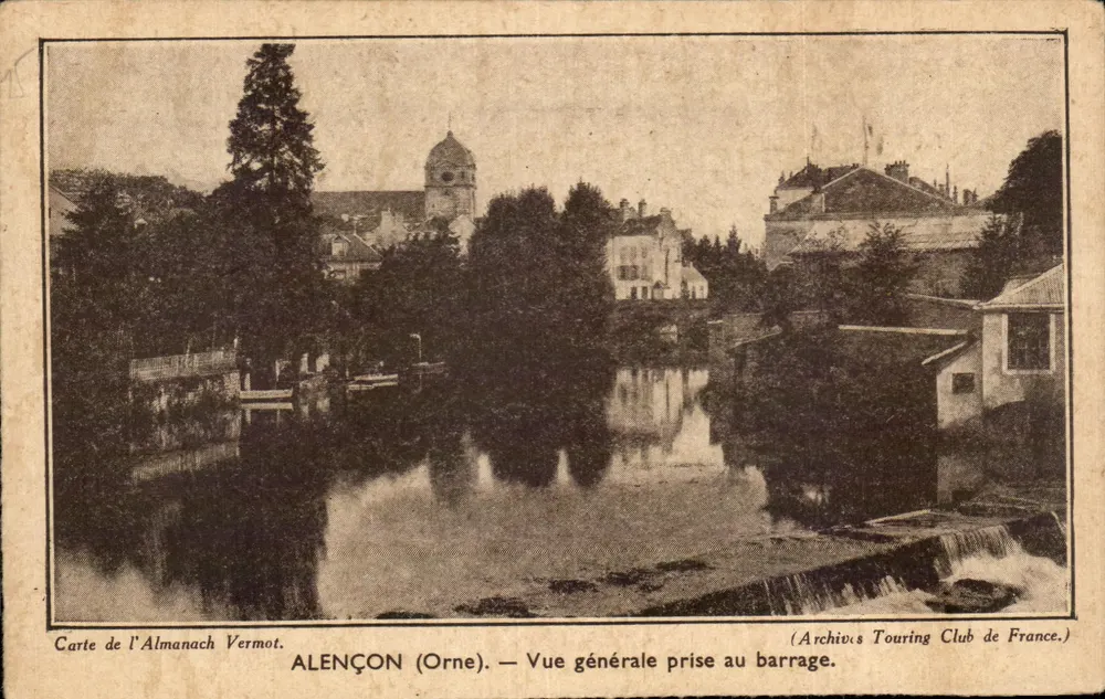 Alençon (Orne) — Vista geral tirada da barragem — Arquivos do Club de Turismo da França - Frente